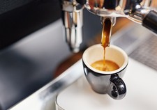 Coffee being made